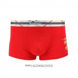 Boxer Burberry Hombre Oro Rojo