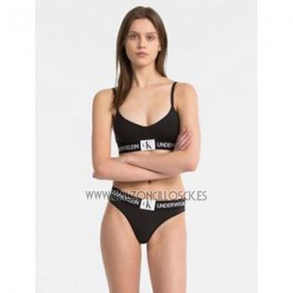 Conjunto Sujetador y Slip Calvin Klein Mujer Negro