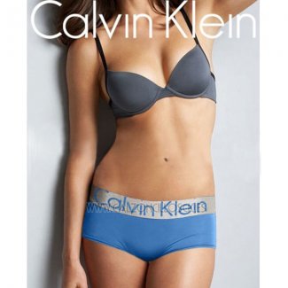 Boxer Calvin Klein Mujer Steel Blateado Azul