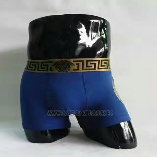 Boxer Versace Hombre Azul Oscuro Dolado