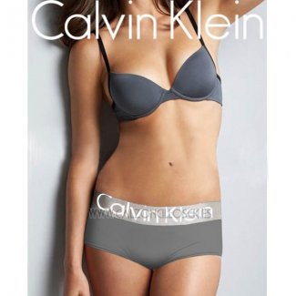 boxer calvin klein Mujer steel blateado blanco gris