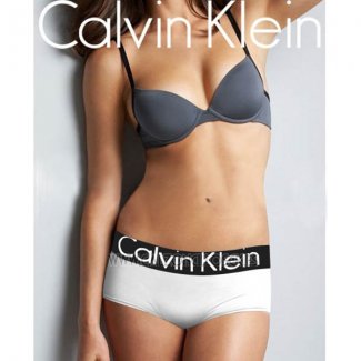 Boxer Calvin Klein Mujer Steel Negro Blanco