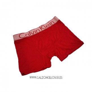 Boxer Calvin Klein Hombre Steel Blateado Rojo2