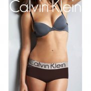 Boxer Calvin Klein Mujer Steel Blateado Marron