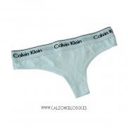 Calvin Klein Mujer Tanga Blanco