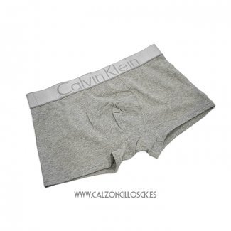 Nuevo Boxer Calvin Klein Hombre Steel Blateado Gris