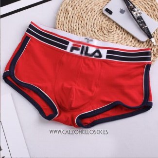 Boxer Fila Hombre Rojo Negro