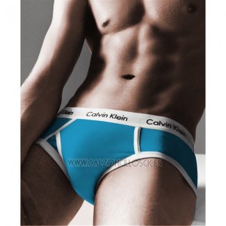 Slips Calvin Klein Hombre 365 Blanco Azul