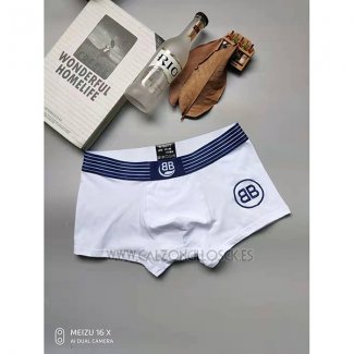 Boxer Balenciaga Hombre Blanco Azul