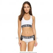 Conjunto Sujetador y Slip Calvin Klein Mujer Negro Blanco