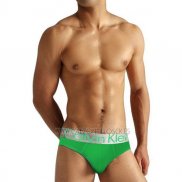 Slip Calvin Klein Hombre Steel Blateado Verde