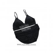 Conjunto Sujetador y Slip Calvin Klein Mujer Negro2