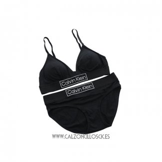 Conjunto Sujetador y Slip Calvin Klein Mujer Negro2