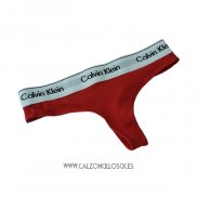 Calvin Klein Mujer Tanga Rojo